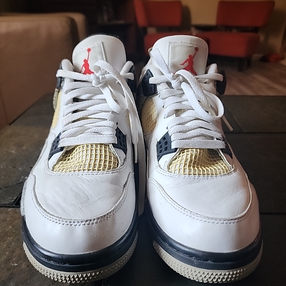 Nike Air Jordan 4 White Cement 2016 OG Retro IV Size 11 840606-192 White Bred